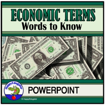 Preview of Economics Vocabulary Terms PowerPoint Activity
