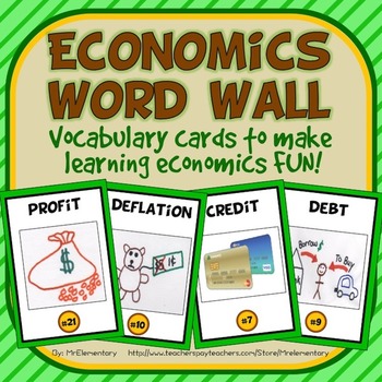 Preview of Economics Vocabulary Word Wall