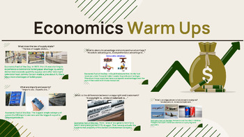 Preview of Economics Warm Ups