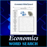 Economics Word Search Puzzle