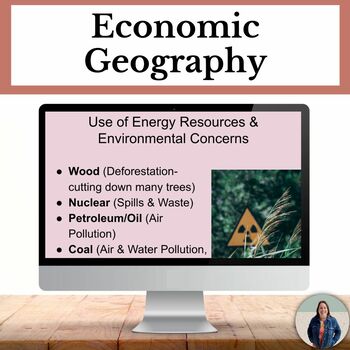 Preview of Economics World Geography PowerPoint and Guided Note Packet