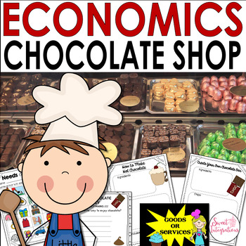 Preview of Project Based Learning Math and Economics Unit - Open a Chocolate Shop Project