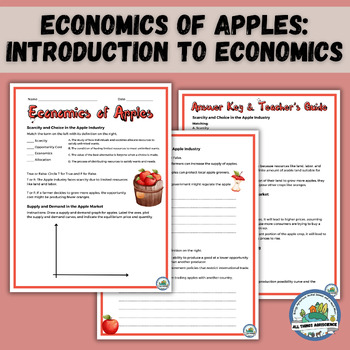 Preview of Economics of Apples - Introduction to Economics Worksheets & Activities