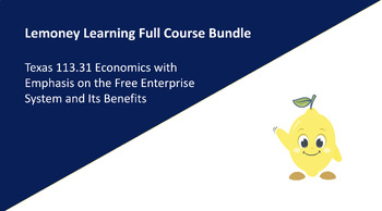 Preview of Economics with an Emphasis on Free Enterprise Full-Course Bundle (TEKS aligned)