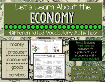 Preview of Economy Vocabulary Activities