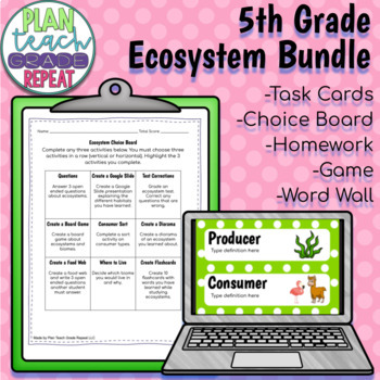 Preview of Ecosystem Bundle - NC Essential Science Standards 5.L.2