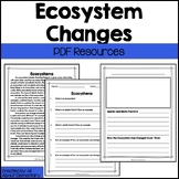 Ecosystem Changes Science Reading Passage and Activities