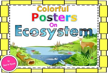 Preview of Ecosystem Colorful Posters for Classroom