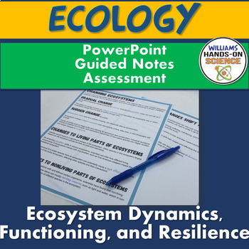 Preview of Ecosystem Disruptions Succession PowerPoint Notes Assessment NGSS MS-LS 2-4