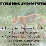 Ecosystem Explore Activity + Short Reading Passage +Text D