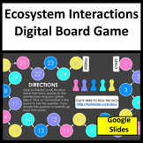Ecosystem Interactions Middle School Science Review Game a