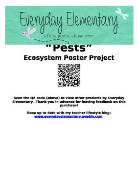 Preview of Ecosystem Project - Pest Posters