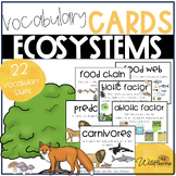 Ecosystem Science Vocabulary Cards for Visual Learners