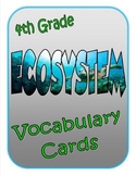 Ecosystem Vocabulary Cards