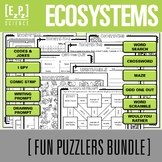 Ecosystems Activity Bundle | Puzzle Challenges and Word Ga
