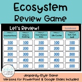 Ecosystems Activity - Jeopardy Style Game Show (Science SOL 4.3)