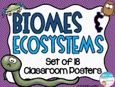 Ecosystems, Biomes, Food Chains & Food Webs Classroom Posters