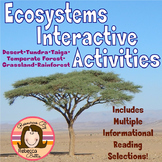 Ecosystems Biomes Habitats Interactive Activities