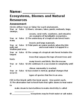 4.4 Biomes Worksheet Answer Key Pdf - Worksheet Reading