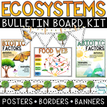 Preview of Ecosystems Bulletin Board Kit | Ecosystems Posters | Borders | Banners