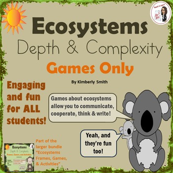 Preview of Ecosystems Depth and Complexity Games Only