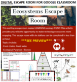 Ecosystems Digital Escape Room Fun Online Google Classroom