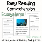 Ecosystems - Easy Reading Comprehension for Special Education