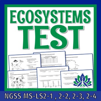 Preview of Ecosystems Ecology Test Assessment Middle School NGSS Aligned MS-LS2