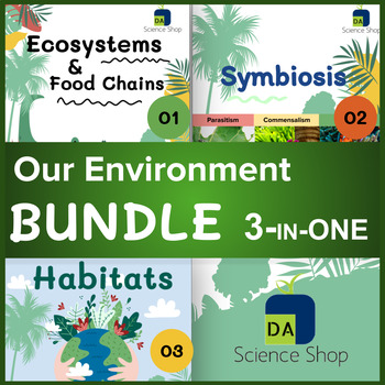 Preview of Ecosystems & Food Chains, Habitats and Symbiosis BUNDLE