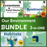 Ecosystems & Food Chains, Habitats and Symbiosis BUNDLE