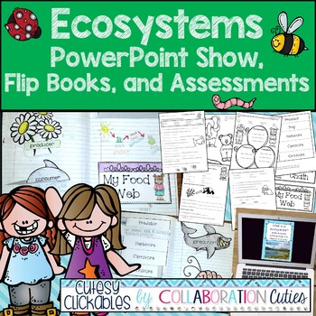 Preview of Ecosystems Worksheets Activities and PowerPoint 3rd Grade, 2nd Grade, 4th grade