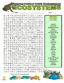 Ecosystems Puzzle Page (Wordsearch and Criss-Cross)