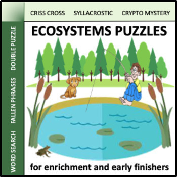 Preview of Ecosystems Puzzles - science activities for early finishers