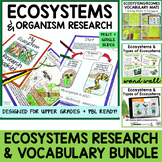 Ecosystems and Biomes Research Project - Vocabulary Activi