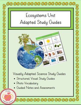 Preview of Ecosystems Science Study Guides- Adapted for Autism Small Group