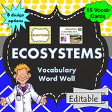 Ecosystems Word Wall Science Vocabulary