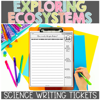 Preview of Ecosystems Science Writing Prompts