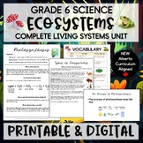 Ecosystems Unit - Grade 6 Living Systems - NEW Alberta Sci