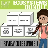 Ecosystems Vocabulary Review Cubes Bundle | Science Vocabu