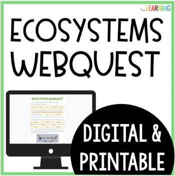 Preview of Ecosystems Webquest - An Internet Activity with Google Slides™