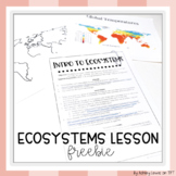 Ecosystems and Biomes Activity FREEBIE