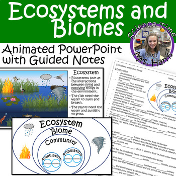 Preview of Ecosystems and Biomes Animated PowerPoint and Guided Notes