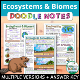 Ecosystems and Biomes Doodle Notes