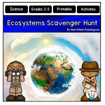 Preview of Ecosystems and Biomes Scavenger Hunt Photosynthesis Activity Worksheets Project