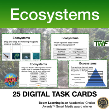 Ecosystems and Energy Flow Digital Boom Cards by Teach With Fergy