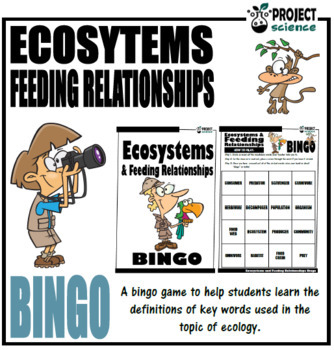 Preview of Ecosystems and Feeding Relationships Bingo