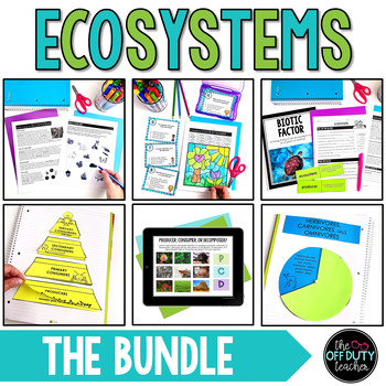 Preview of Ecosystems and Food Chains Bundle (Print and Digital Activities)