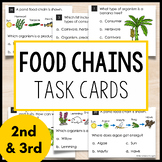 Food Chains Task Cards | 2nd Grade 3rd Grade Life Science 
