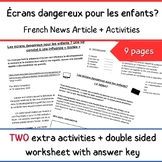 Écrans dangereux pour les enfants? - French Newspaper Arti