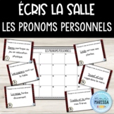 Écris la salle: Les pronons personnels (French grammar tas